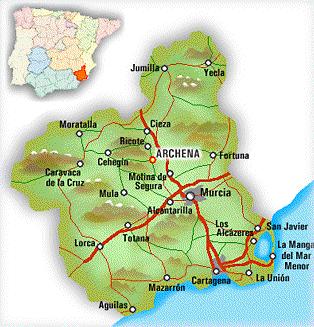 Mapa de Murcia