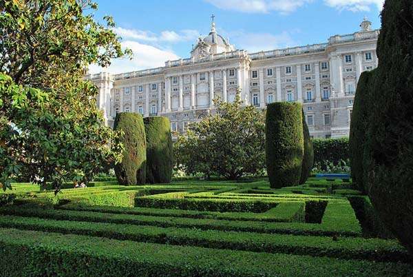 Jardines de Sabatini en la Plaza de Oriente