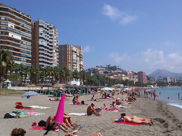 Playa de la Malagueta en Málaga